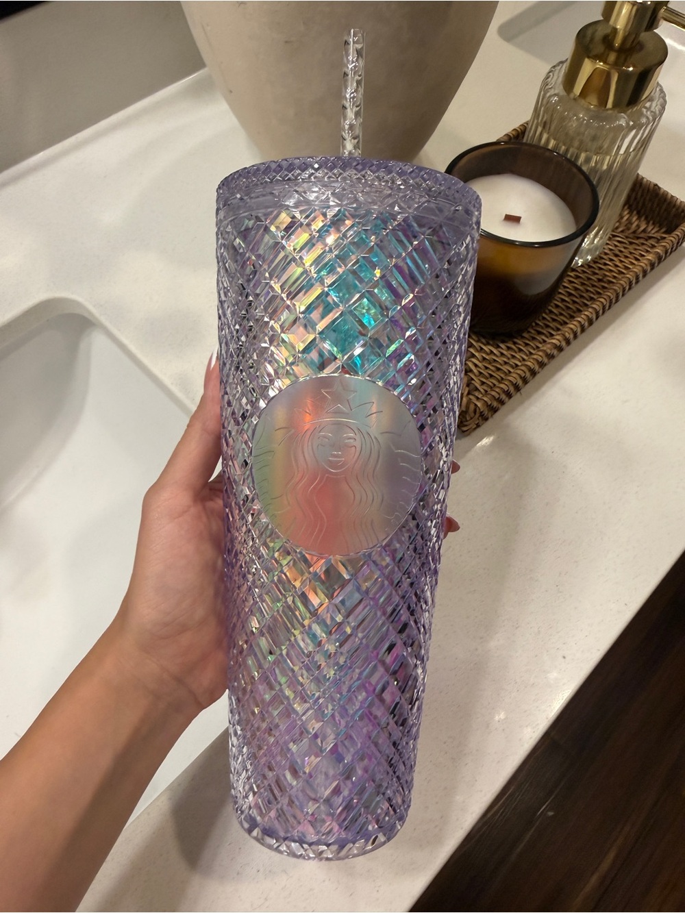 Starbucks Iridescent Diamond Tumbler